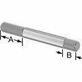 Bsc Preferred Threaded on Both Ends Stud 316 Stainless Steel M8 x 1.25mm Size 22mm and 10mm Thread Len 70mm Long 5580N129